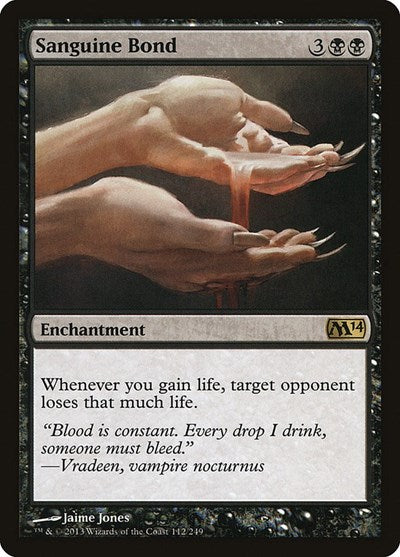 2013 Magic: The Gathering: Magic 2014 (M14) (M14) - Sanguine Bond (#112, Rare) (, Near Mint)