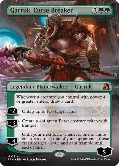 2026 Magic: The Gathering: Reality Fracture (FRA) - Garruk, Curse Breaker (Borderless) (#314, Mythic Rare) (, Near Mint)