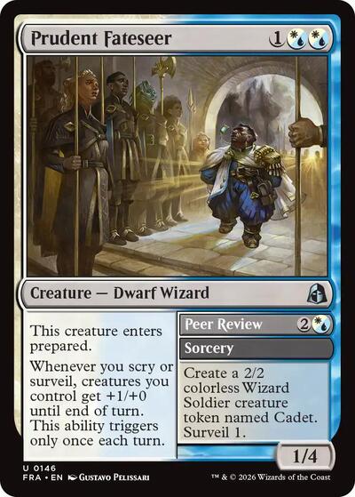 2026 Magic: The Gathering: Reality Fracture (FRA) - Prudent Fateseer (#146, Uncommon) (, Near Mint)