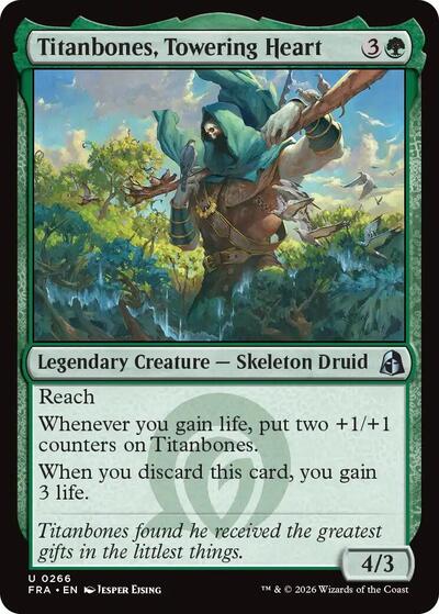 2026 Magic: The Gathering: Reality Fracture (FRA) - Titanbones, Towering Heart (#266, Uncommon) (, Near Mint)