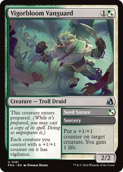 2026 Magic: The Gathering: Reality Fracture (FRA) - Vigorbloom Vanguard (#161, Uncommon) (, Near Mint)