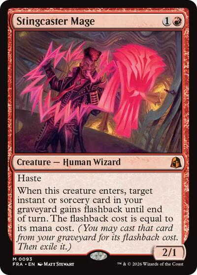 2026 Magic: The Gathering: Reality Fracture (FRA) - Stingcaster Mage (#93, Mythic Rare) (, Near Mint)