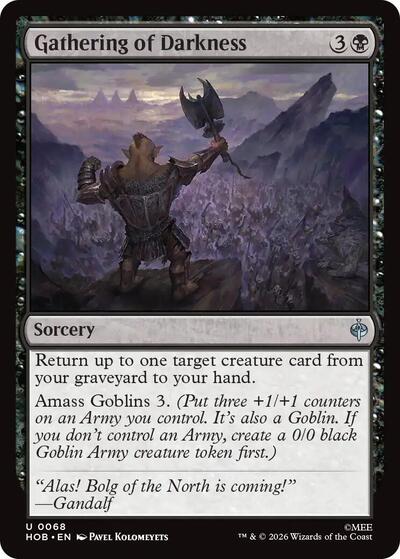 2026 Magic: The Gathering: The Hobbit (HOB) - Gathering of Darkness (#68, Uncommon) (, Near Mint)