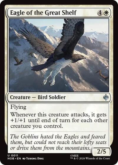 2026 Magic: The Gathering: The Hobbit (HOB) - Eagle of the Great Shelf (#11, Uncommon) (, Near Mint)