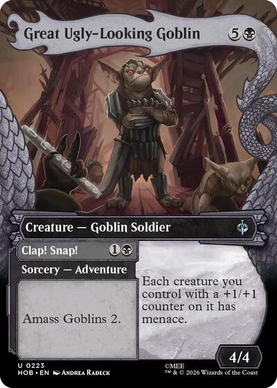 2026 Magic: The Gathering: The Hobbit (HOB) - Great Ugly-Looking Goblin (Showcase) (#223, Uncommon) (, Lightly Played)