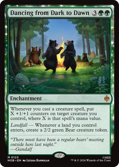 2026 Magic: The Gathering: The Hobbit (HOB) - Dancing from Dark to Dawn (#123, Mythic Rare) (, Near Mint)