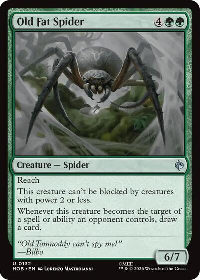 2026 Magic: The Gathering: The Hobbit (HOB) - Old Fat Spider (#132, Uncommon) (, Near Mint)