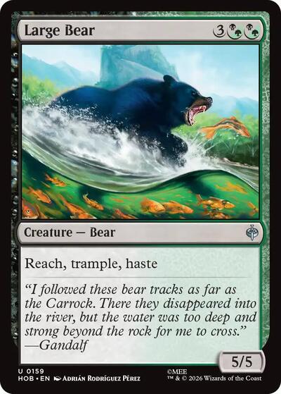 2026 Magic: The Gathering: The Hobbit (HOB) - Large Bear (#159, Uncommon) (, Lightly Played)
