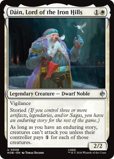 2026 Magic: The Gathering: The Hobbit (HOB) - Dain Lord of the Iron Hills (#8, Uncommon) (, Lightly Played)