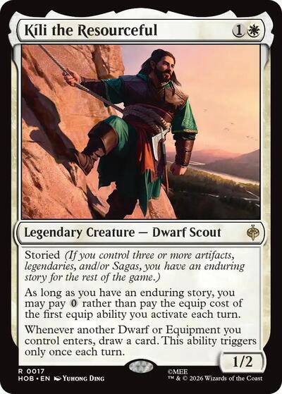 2026 Magic: The Gathering: The Hobbit (HOB) - Kili the Resourceful (#17, Rare) (, Near Mint)