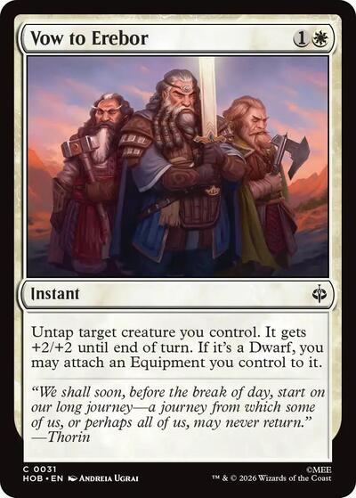 2026 Magic: The Gathering: The Hobbit (HOB) - Vow to Erebor (#31, Common) (, Near Mint)