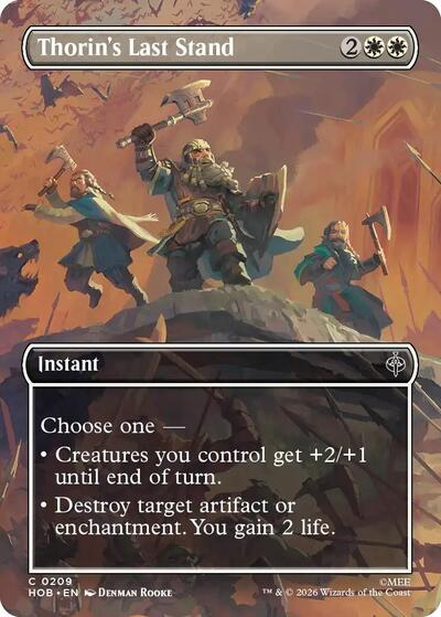 2026 Magic: The Gathering: The Hobbit (HOB) - Thorin's Last Stand (Borderless) (#209, Common) (, Lightly Played)
