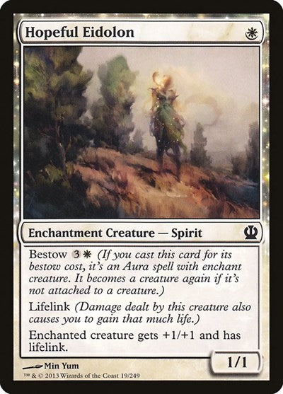 2013 Magic: The Gathering: Theros (THS) - Hopeful Eidolon (#19, Common) (, Moderately Played)