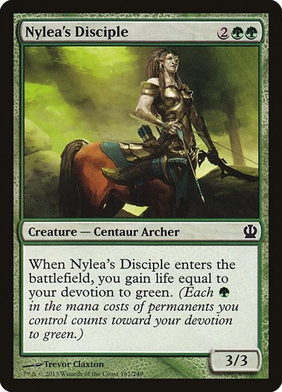 2013 Magic: The Gathering: Theros (THS) - Nyleas Disciple (#167, Common) (, Lightly Played)