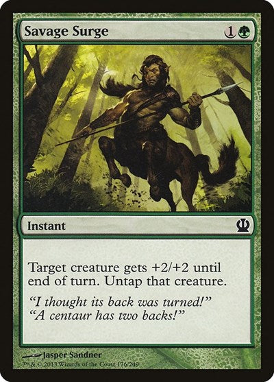 2013 Magic: The Gathering: Theros (THS) - Savage Surge (#176, Common) (, Lightly Played)