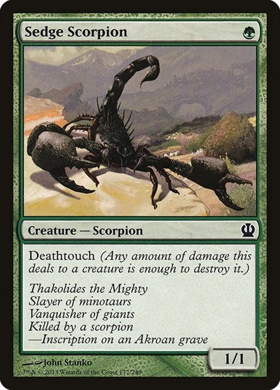 2013 Magic: The Gathering: Theros (THS) - Sedge Scorpion (#177, Common) (, Near Mint)
