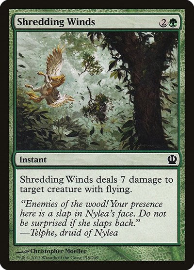 2013 Magic: The Gathering: Theros (THS) - Shredding Winds (#178, Common) (, Lightly Played)