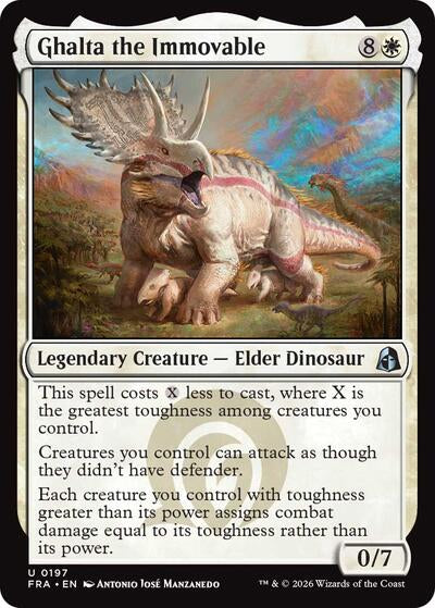 2026 Magic: The Gathering: Reality Fracture (FRA) - Ghalta the Immovable (#197, Uncommon) (, Near Mint)