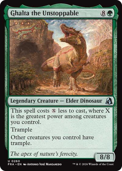 2026 Magic: The Gathering: Reality Fracture (FRA) - Ghalta the Unstoppable (#260, Uncommon) (, Near Mint)