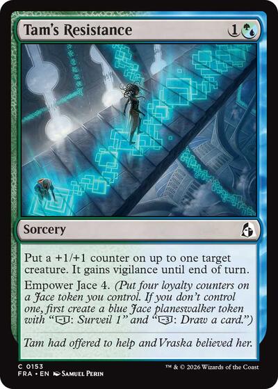 2026 Magic: The Gathering: Reality Fracture (FRA) - Tams Resistance (#153, Common) (, Near Mint)