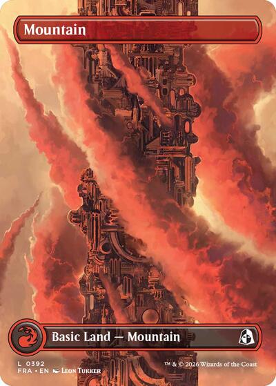 2026 Magic: The Gathering: Reality Fracture (FRA) - Mountain Borderless 0392 (#392, Land) (, Near Mint)