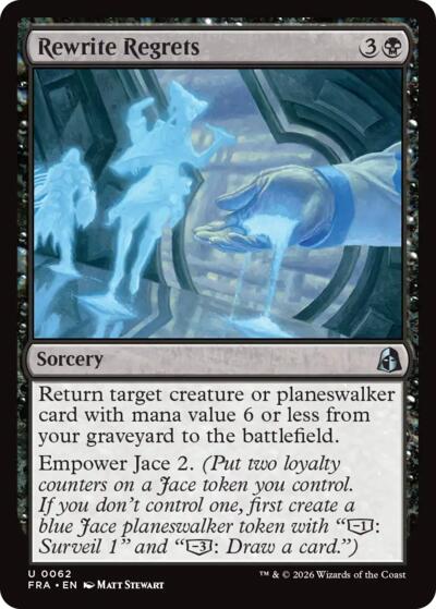 2026 Magic: The Gathering: Reality Fracture (FRA) - Rewrite Regrets (#62, Uncommon) (, Near Mint)