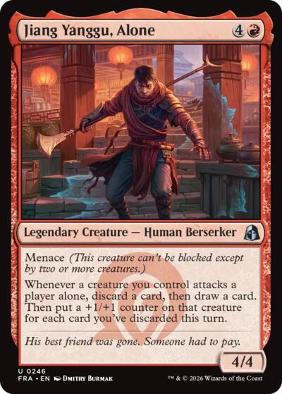 2026 Magic: The Gathering: Reality Fracture (FRA) - Jiang Yanggu Alone (#246, Uncommon) (, Near Mint)