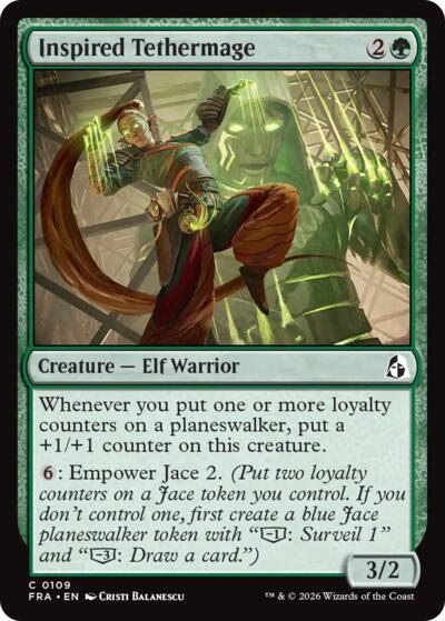 2026 Magic: The Gathering: Reality Fracture (FRA) - Inspired Tethermage (#109, Common) (, Near Mint)