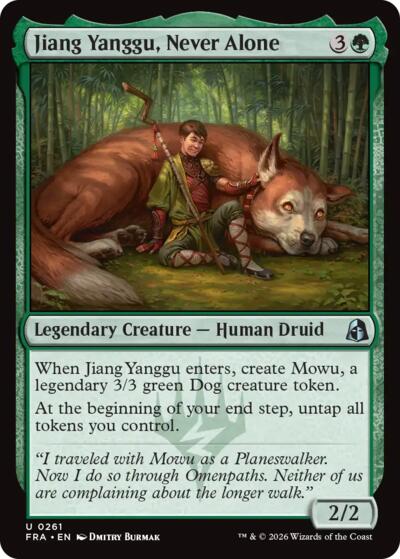 2026 Magic: The Gathering: Reality Fracture (FRA) - Jiang Yanggu Never Alone (#261, Uncommon)