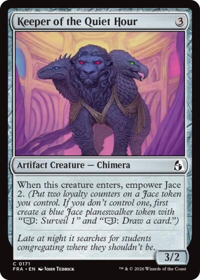2026 Magic: The Gathering: Reality Fracture (FRA) - Keeper of the Quiet Hour (#171, Common) (, Near Mint)