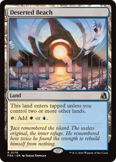 2026 Magic: The Gathering: Reality Fracture (FRA) - Deserted Beach (#176, Rare) (, Near Mint)