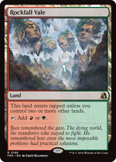 2026 Magic: The Gathering: Reality Fracture (FRA) - Rockfall Vale (#186, Rare) (, Near Mint)