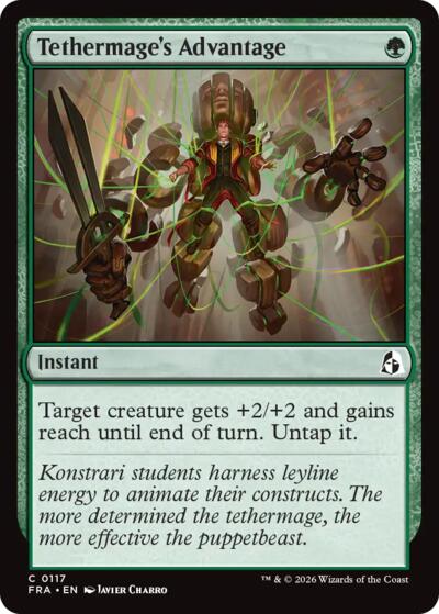 2026 Magic: The Gathering: Reality Fracture (FRA) - Tethermages Advantage (#117, Common) (, Near Mint)