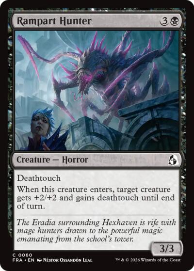 2026 Magic: The Gathering: Reality Fracture (FRA) - Rampart Hunter (#60, Common)