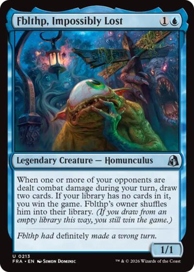2026 Magic: The Gathering: Reality Fracture (FRA) - Fblthp Impossibly Lost (#213, Uncommon) (, Near Mint)