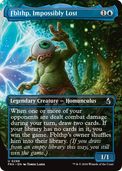2026 Magic: The Gathering: Reality Fracture (FRA) - Fblthp Impossibly Lost Borderless (#298, Uncommon) (Foil, Near Mint)