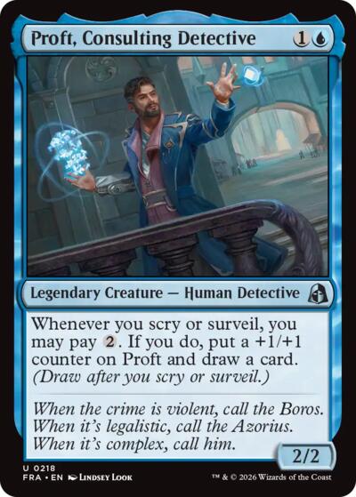 2026 Magic: The Gathering: Reality Fracture (FRA) - Proft Consulting Detective (#218, Uncommon) (, Near Mint)