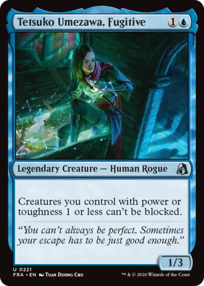 2026 Magic: The Gathering: Reality Fracture (FRA) - Tetsuko Umezawa Fugitive (#221, Uncommon) (, Near Mint)
