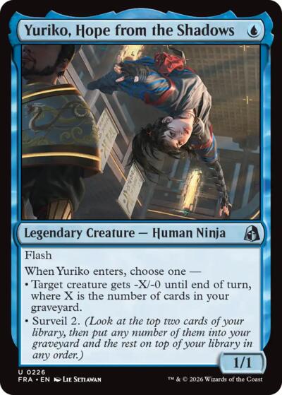 2026 Magic: The Gathering: Reality Fracture (FRA) - Yuriko Hope from the Shadows (#226, Uncommon) (, Near Mint)