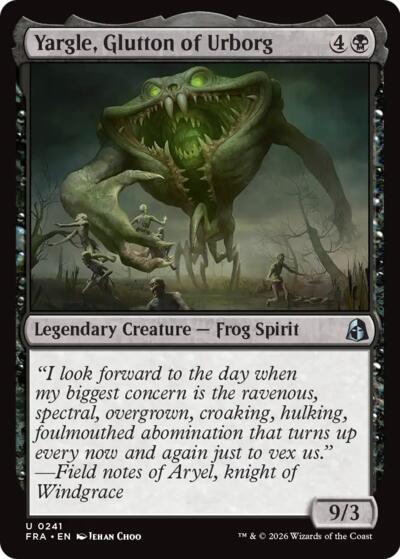 2026 Magic: The Gathering: Reality Fracture (FRA) - Yargle Glutton of Urborg (#241, Uncommon) (, Near Mint)