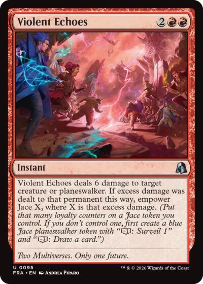 2026 Magic: The Gathering: Reality Fracture (FRA) - Violent Echoes (#95, Uncommon) (, Near Mint)