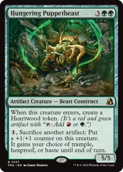 2026 Magic: The Gathering: Reality Fracture (FRA) - Hungering Puppetbeast (#107, Rare) (, Near Mint)