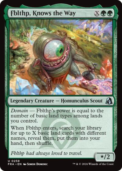 2026 Magic: The Gathering: Reality Fracture (FRA) - Fblthp Knows the Way (#258, Uncommon) (, Near Mint)