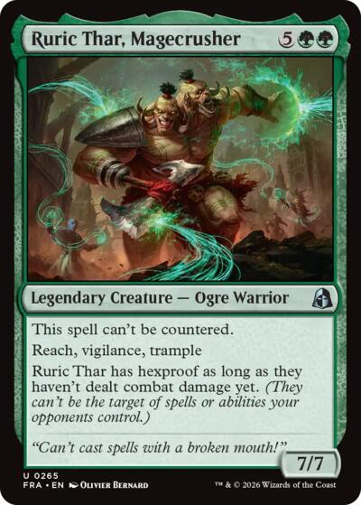 2026 Magic: The Gathering: Reality Fracture (FRA) - Ruric Thar Magecrusher (#265, Uncommon) (, Near Mint)