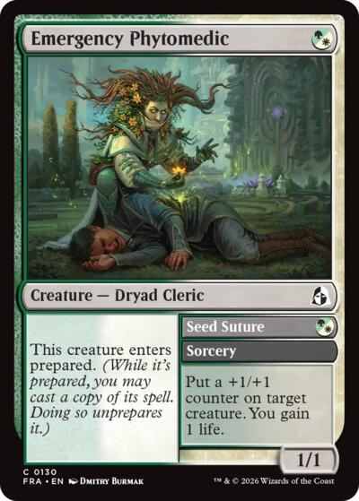 2026 Magic: The Gathering: Reality Fracture (FRA) - Emergency Phytomedic (#130, Common)