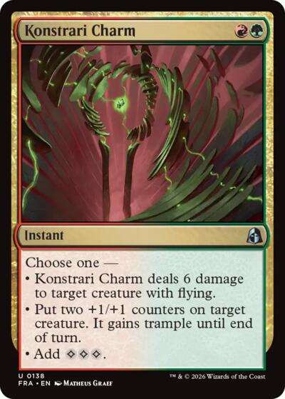 2026 Magic: The Gathering: Reality Fracture (FRA) - Konstrari Charm (#138, Uncommon)