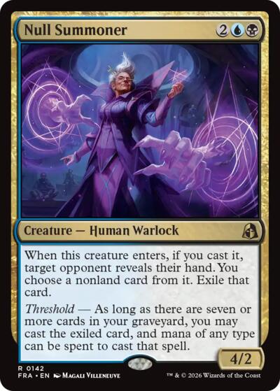2026 Magic: The Gathering: Reality Fracture (FRA) - Null Summoner (#142, Rare) (, Near Mint)