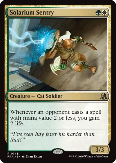 2026 Magic: The Gathering: Reality Fracture (FRA) - Solarium Sentry (#148, Rare) (, Near Mint)
