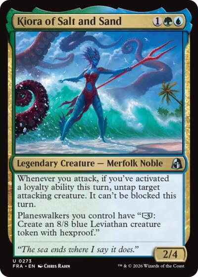 2026 Magic: The Gathering: Reality Fracture (FRA) - Kiora of Salt and Sand (#273, Uncommon) (, Near Mint)