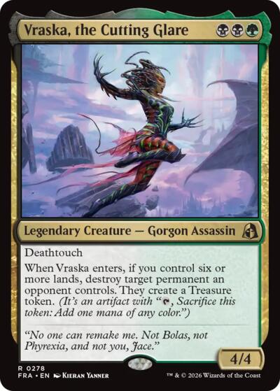 2026 Magic: The Gathering: Reality Fracture (FRA) - Vraska the Cutting Glare (#278, Rare) (, Near Mint)
